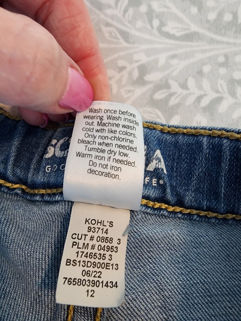 Sonoma Goods For Life Straight-Fit Flexwear Denim Jeans, Boys Size 12 - Picture 6 of 7